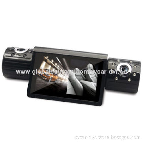 2.7-inch FHD 720P Mobile DVRs with Dual Camera, Motion Detection, GPS Tracking, Day Night Mode